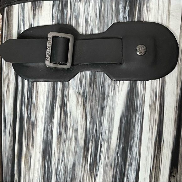 Hunter Limited Edition Original Nightfall Black/White Tall Rain Boots Size 9 - Picture 6 of 10